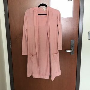 Pink Cardigan Sweater